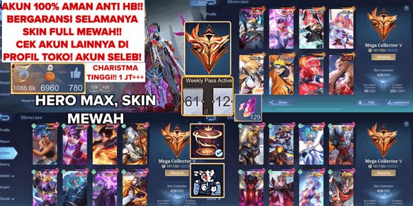 Gambar Product LEGEND FREYA, DUCATI BENEDETTA, COLLECTOR DYROTH, ASPIRANTS LAYLA, ANGELA, RECALL TAS TAS, SULTAN ACCOUNT MANY LUXURIOUS SKINS