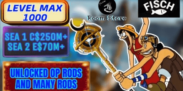 Gambar Product Fish Account LEVEL MAX • Tons of Money • Unlocked Rods • Many Enchants