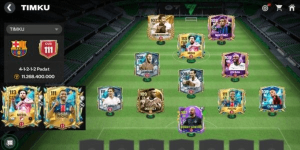 Gambar Product AKUN FC MOBILE GACOR GOAT MESSI OVR 113 + TEAM OVR 110-111 SUPER LUXURIOUS PLAYERS‼️| Please Read Product Description