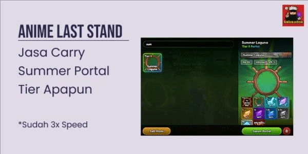 Gambar Product Carry Summer Portal - Any Tier - Anime Last Stand