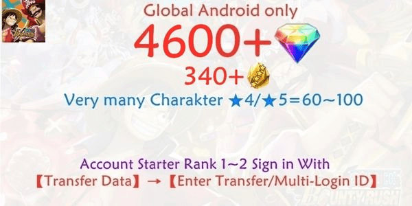Gambar Product OPBR ONE PIECE Bounty Rush-8 account