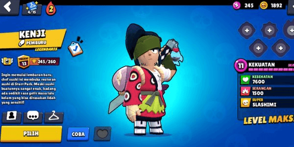 Gambar Product Brawl Stars Accounts || Starter Kenji || Cheap & Guaranteed