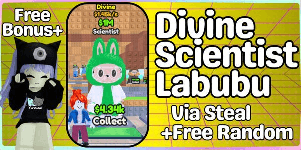 Gambar Product Scientist Labubu [Divine] - Steal a Labubu