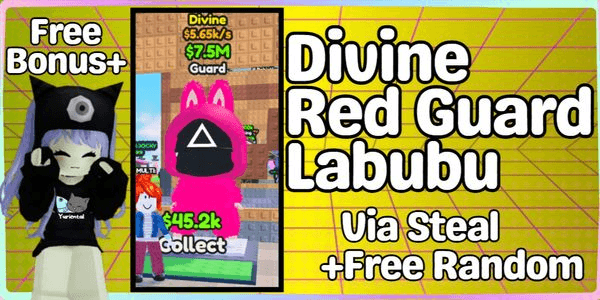 Gambar Product Red Guard Labubu [Divine] - Steal a Labubu