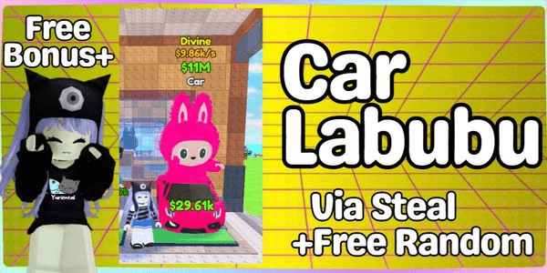 Gambar Product Car Labubu [Divine] - Steal a Labubu