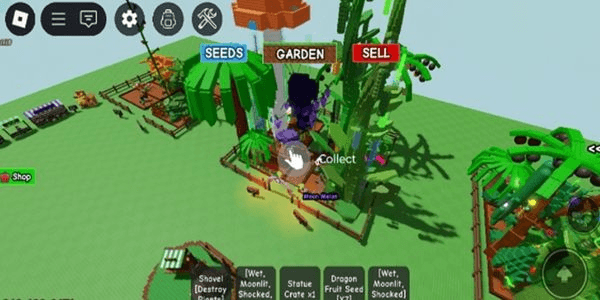 Gambar Product Akun Grow A Garden 1 Moon blossom Banyak prismatic Ada Giant dragonfruit dan mushroom 20 moon melon coin 10T