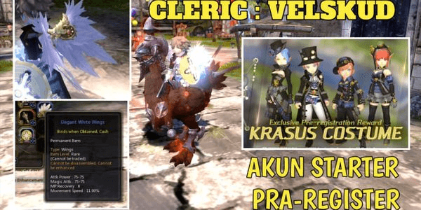 Gambar Product [ Server Velskud ] Cleric Starter Account pre-register