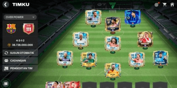 Gambar Product AKUN FC MOBILE GACOR READY FOR BATTLE OVR 111 SUPER LUXURIOUS GG PLAYER + ALL PLAYER LVL MAX 25-30 | Please Read Product Description