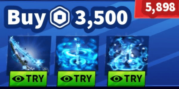 Gambar Product Blue Oni Katana Set (Weapon, Emote, Explosions) - Blade Ball | RBL