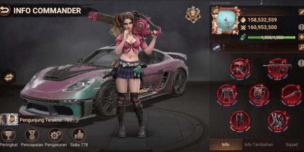 Gambar Product Main Account Auto War Might 158M 160M Kill VIP10
