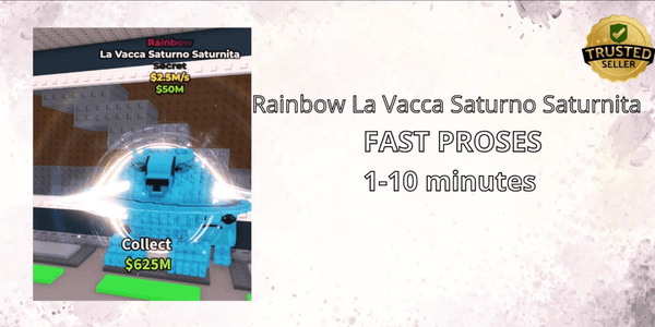 Jeu PS5 Steal A Brainrot - Vacca Saturno Saturnita Raimbow 4.5m Sec - Neuf Sous Blister