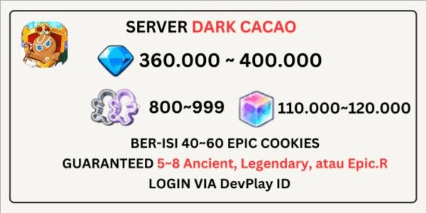 Gambar Product AKUN COOKIE RUN KINGDOM CRYSTAL = COOKIE RUN KINGDOM CRYSTAL ACCOUNT  
AKUN TIMBUNAN CRYSTAL = CRYSTAL SAVINGS ACCOUNT  
AKUN STARTER = STARTER ACCOUNT