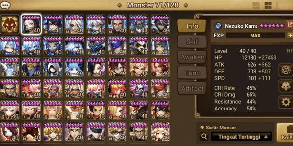Gambar Product Asia Double LD5 Maximilian and Berghild, LD4 Dark Ciri, Martina + 55 NB5, 186 6Star Monster
