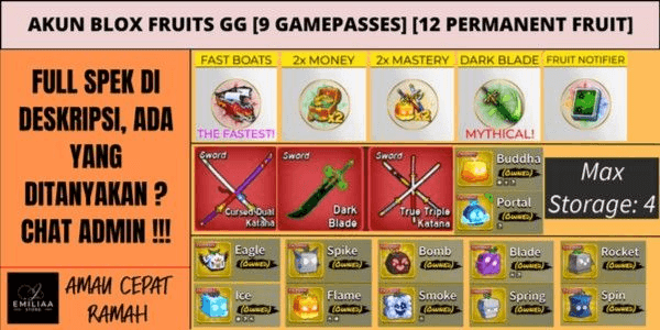 Gambar Product The Blox Fruit Premium account is NOT THE RESULT OF PHISING #1