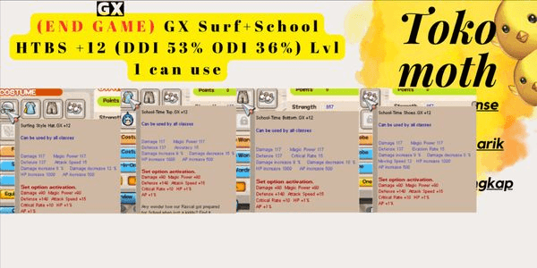 Gambar Product (END GAME) GX Surf+School HTBS +12 (DDI 53% ODI 36%) Lvl 1 can use