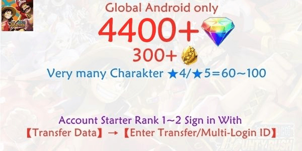 Gambar Product OPBR ONE PIECE Bounty Rush-8 account