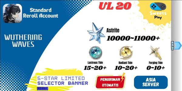 Gambar Product [ASIA] Wuthering Waves Standard Reroll Account