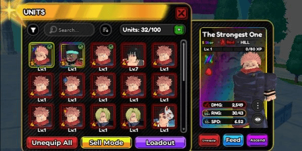 Gambar Product Akun Starter Trait (All Star) Sukuna | | All Star Tower Defense X