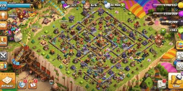 Gambar Product Town Hall 16 / HERO 93-95-70-70-45 / READY FOR WAR / EQUIPMENT SUPER GG