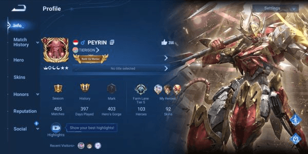 Gambar Product "AKUN HOK SPEK DEWA FULL GARANSI" s to "GODLY SPEC ACCOUNT FULL GUARANTEE" in .