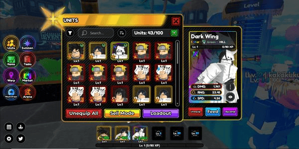 Gambar Product Starter Account Dark wing 5 Star, Trait All Star + Trait reroll 41 | All Star Tower Defense X