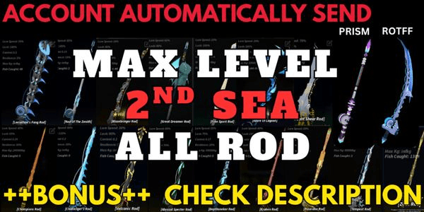 Gambar Product Account Fisch level MAX+ 2nd SECOND SEA + BONUS