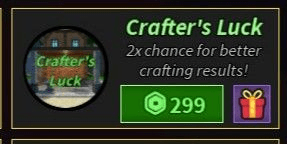 Gambar Product Crafter's Luck