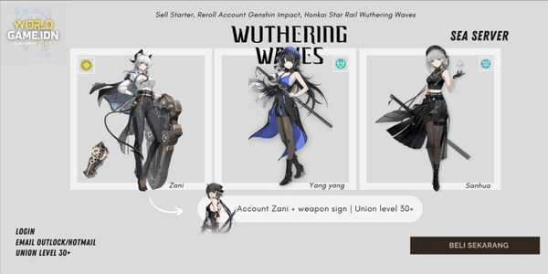 Gambar Product [Sea] Account Wuthering waves #1