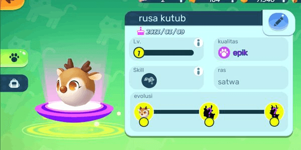 Gambar Product Hewan Rusa Kutub Level 1 Paradise Island - Blockman Go -