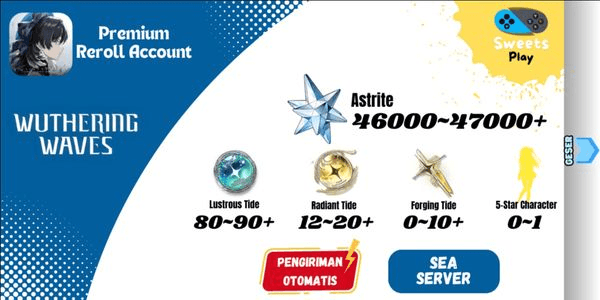 Gambar Product [SEA] Wuthering Waves Premium Reroll Account