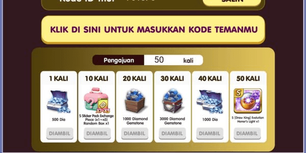 Gambar Product invite code 50x