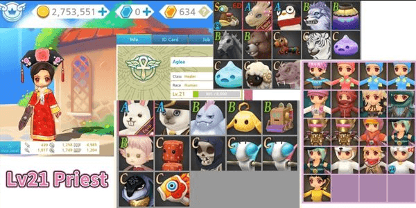 Gambar Product ID | Luna M Healer lv21+ | Server Luna Account