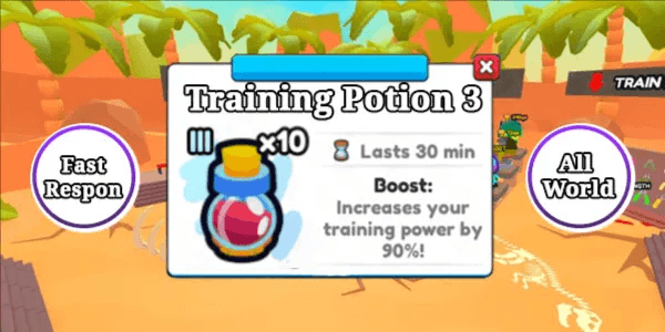 All World Boost Training Potion 3