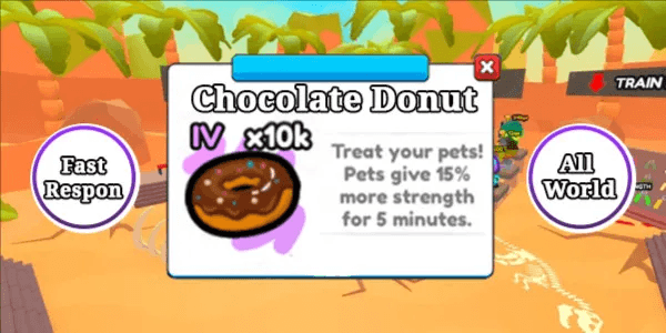 All World Boost Chocolate Donut
