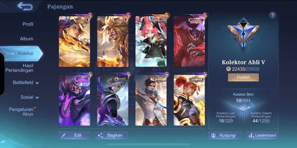 Gambar Product Collector Arlott Badang | Aspirant Layla | Luckybox Hayabusa | Epic Limited Roger | Lightborn Granger | Champion Brody