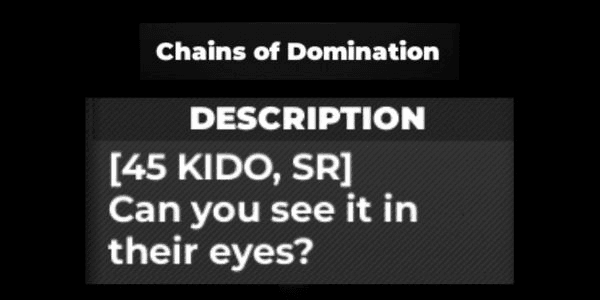 Gambar Product Chains Of Domination - Type Soul RBL