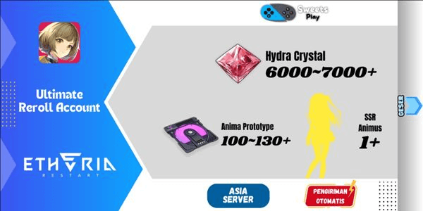 Gambar Product [ASIA] Etheria: Restart Ultimate Reroll Account