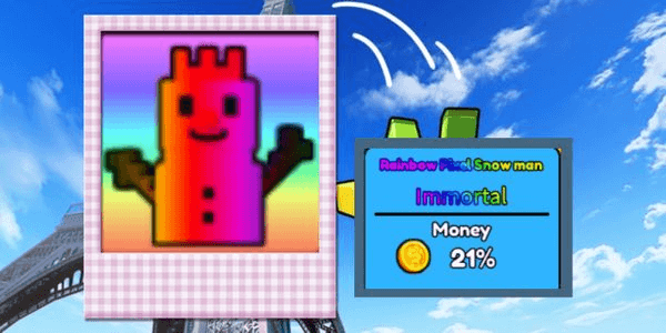 Gambar Product Rainbow Pixel Snowman - Imortal Souvernir Money 21%