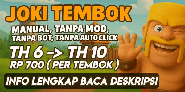 Gambar Product COC Wall Upgrade Guide (Wall TH 6 to TH 10)