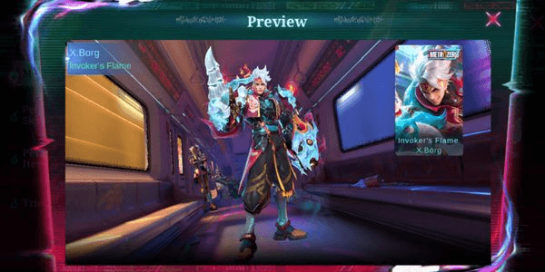 Gambar Product (VIA GIFT) SKIN X-BORG METRO ZERO INVOKER'S FLAME