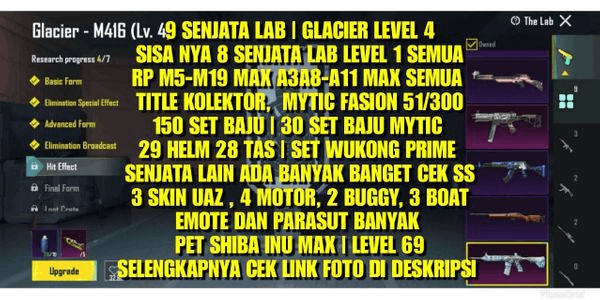 Gambar Product PUBG GLACIER LEVEL 4 CHEAPEST SULTAN