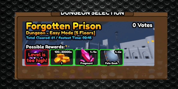 Dungeon sea 1 carry service easy mode