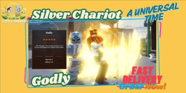 Gambar Product Godly Silver Chariot - Bonus 5 Skin Mythic | A Universal Time