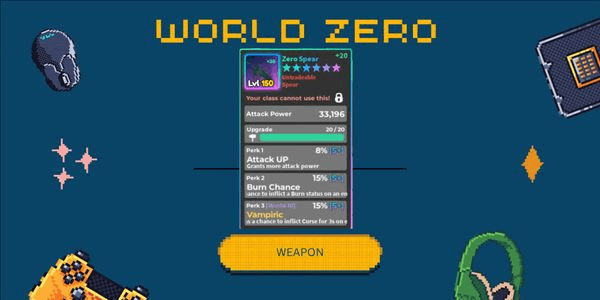 Gambar Product Zero spear - World zero