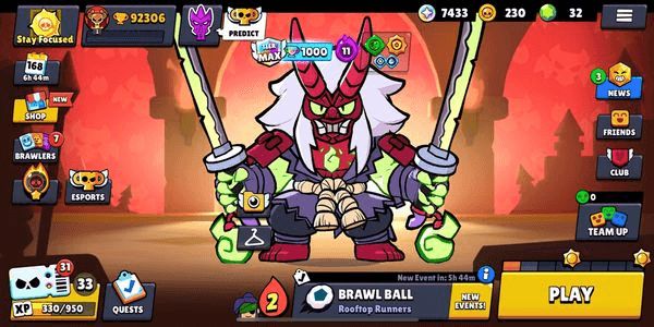 Gambar Product STRONG ACCOUNT |EX 100K TROPHY | 399 SKINS | 69 HYPERCHARGED | 20 MAX POWER | SUPER LIMITED |