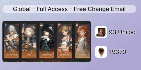 Gambar Product Global Level 5 Starter 10 x 6☆ Ezio Auditore Potray 5 + Semmelweis + Ezra Potray 1 + Spatodhea | 19370 Clear Drop + 93 Unilog