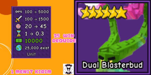 Dual Blasterbud Garden Tower Defense