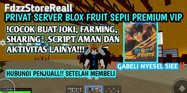 Gambar Product Private Server Blox Fruits VIP Premium