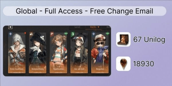 Gambar Product Global Level 5 Starter 10 x 6☆ Ezio Auditore Potray 5 + Semmelweis + An An Lee + Regulus + Spatodhea | 18930 Clear Drop + 67 Unilog