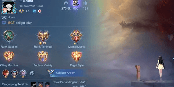 Gambar Product Super Safe Hero Account 90 skins 135 Skin Collector Badang etc. Suitable for Personal Use